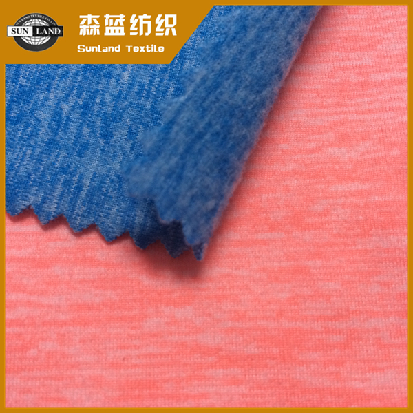 朔州磨毛陽滌汗布 Peach & brush melange spandex jersey