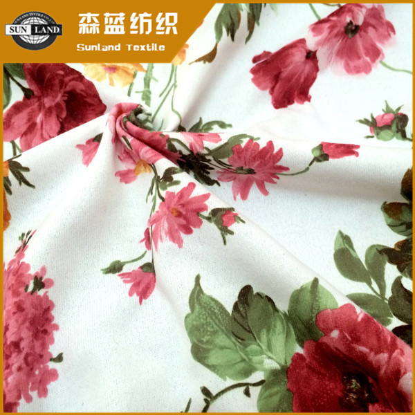 朔州印花絲蓋棉 Print polyester cover cotton jersey